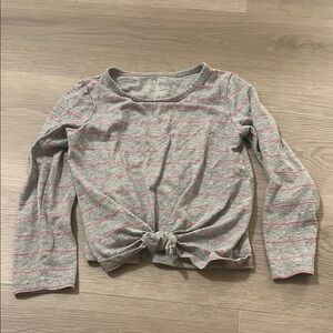 Okie Dokie Gray and Pink Long Sleeve Top 5T